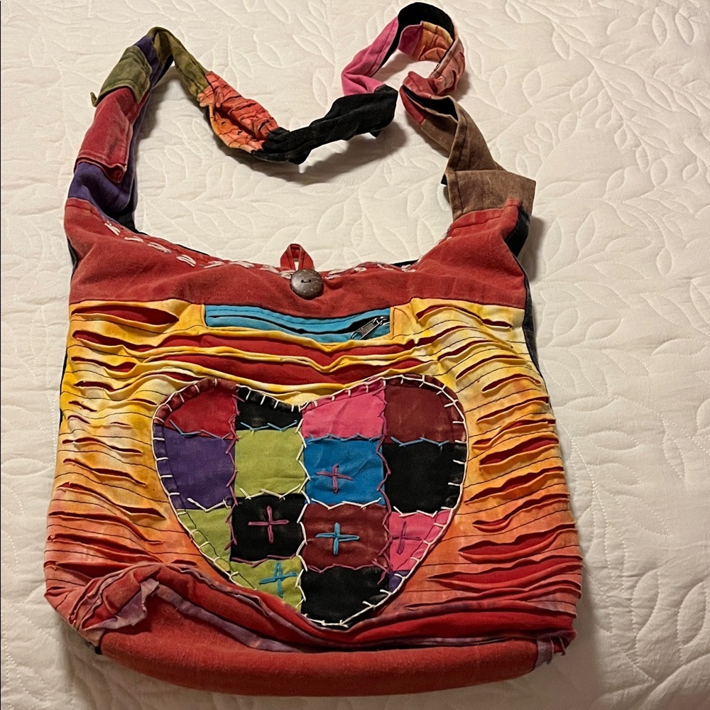 Colorful Patchwork Shoulder Bag
